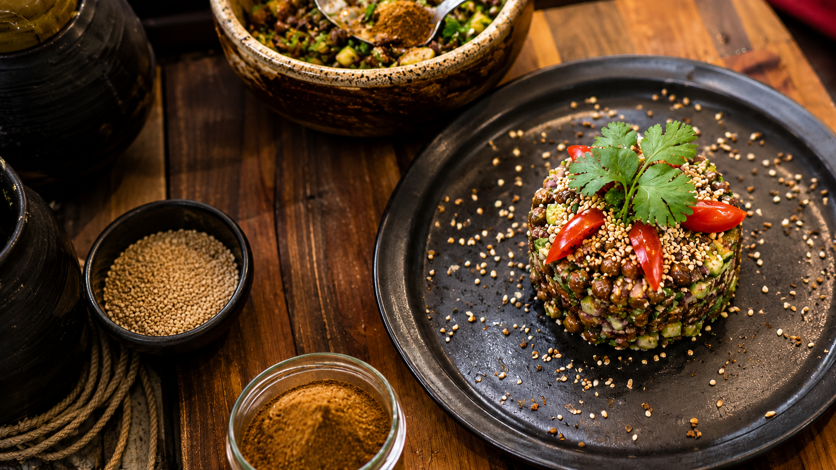 Easy Black Chickpea Millet Bowl Recipe for Spring