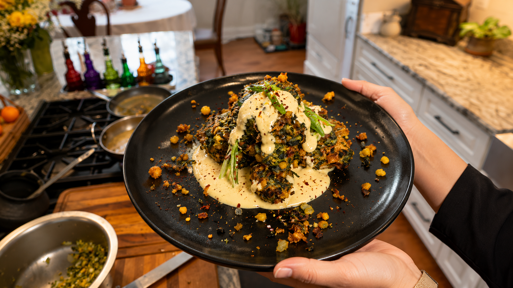 Crispy Spinach Corn Fritters | Easy Vegan & Gluten-Free Recipe