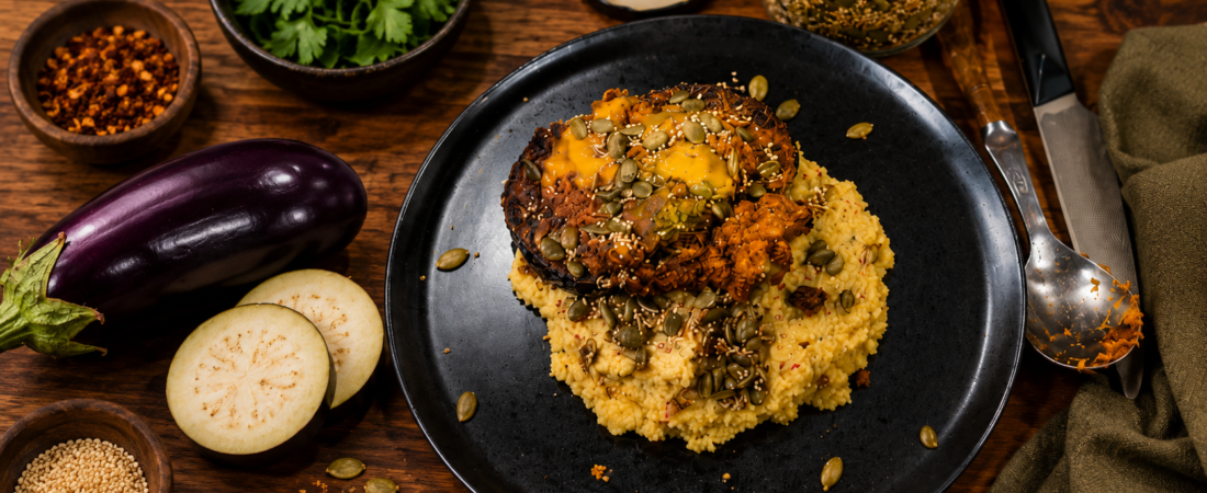 Miso Glazed Eggplant Recipe | Crispy Vegan Dinner with Polenta