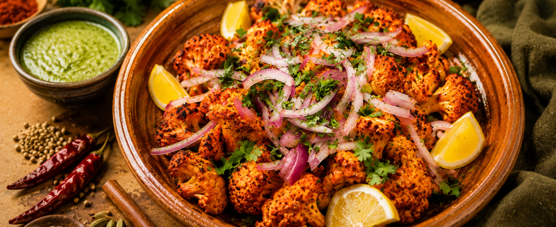 Air Fryer Tandoori Cauliflower | Easy Vegan Tandoori Gobi Recipe