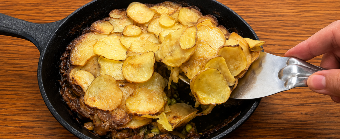 Vegan Mushroom Pie with Crispy Potato Crust Recipe