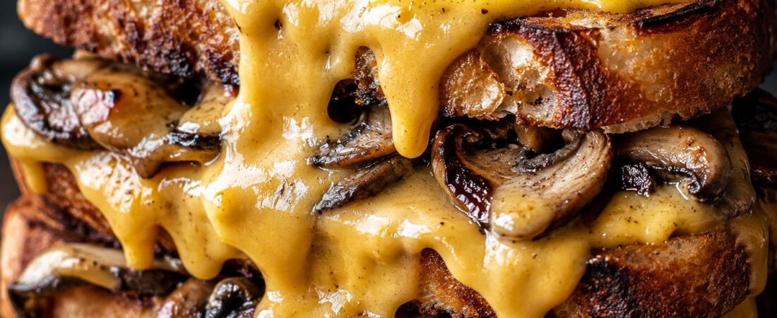 Mushroom Lovers Rejoice With This Cheesy Vegan Sandwich Recipe