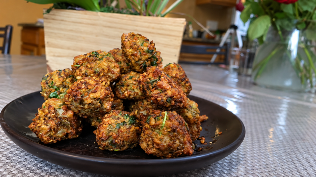Crispy Moong Dal Koftas Recipe with Fresh Herbs