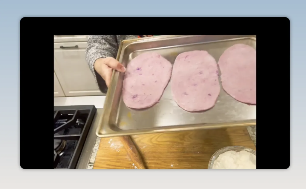 3 rolled out pita