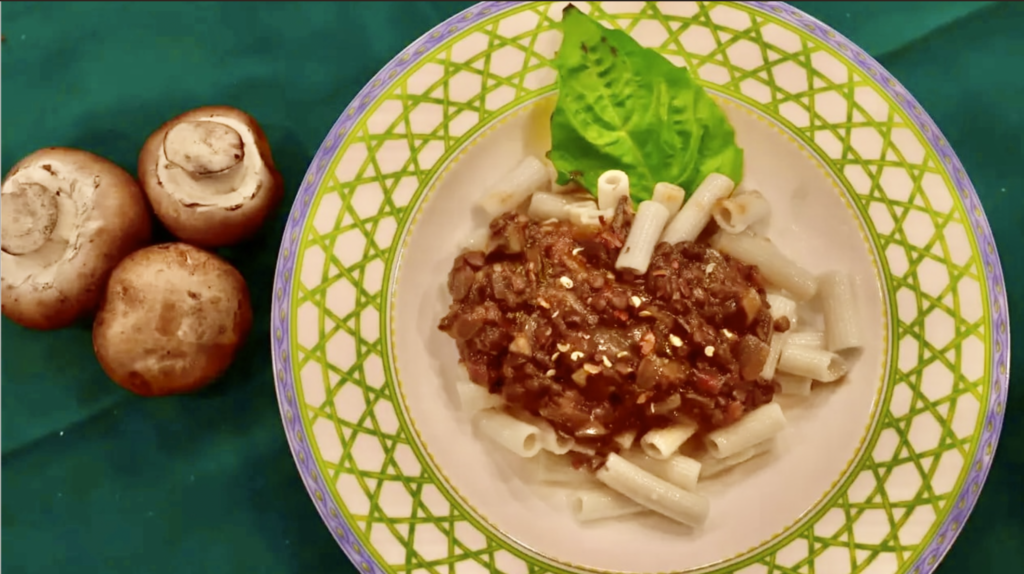 Vegan Mushroom and Lentil Bolognese Sauce